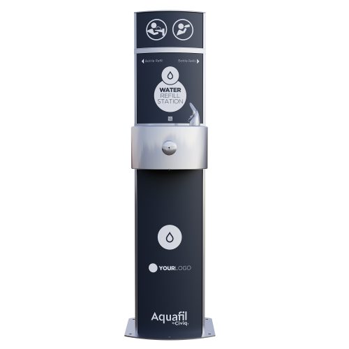 Aquafil Pulse Senior 1400BF Drinking Fountain and Bottle Refill Station Front View