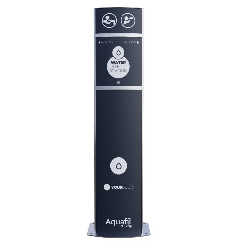Aquafil Pulse Senior 1400BF Drinking Fountain and Bottle Refill Station Back View
