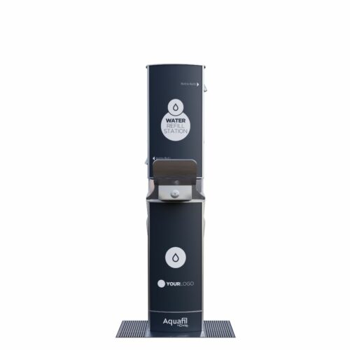 Aquafil FlexiFountain 1500BFF Dual-height Drinking Fountain and Bottle Refill Station Front View
