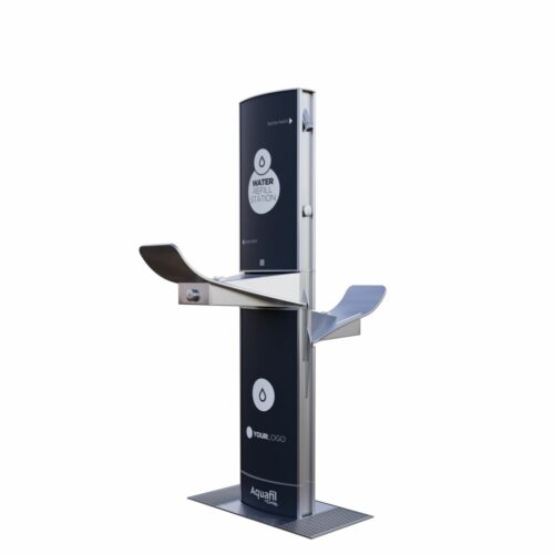 Aquafil FlexiFountain 1500BFF Dual-height Drinking Fountain and Bottle Refill Station Left View