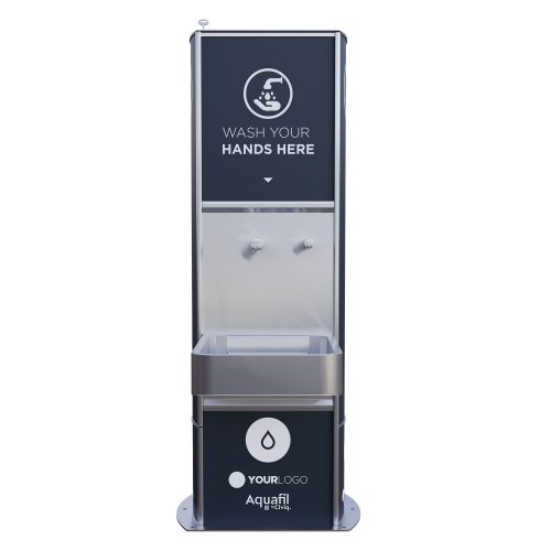 Aquafil FlexiWash Jr Sensor Activated Hand Washing Station in front view