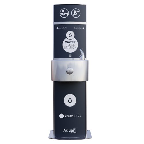 Aquafil Pulse Junior 1200BF Drinking Fountain and Bottle Refill Station Front View