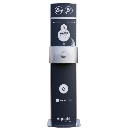 Aquafil Pulse Senior 1400BFF Drinking Fountain and Bottle Refill Station Front View