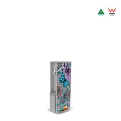 Aquafil Solo 700B Drinking Water Station with Butterflies Aboriginal Artwork Template