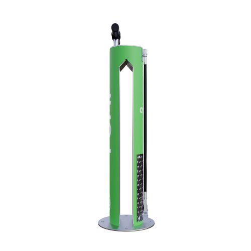 Cycla Bike Air Pump 4 in right side view and in green finish