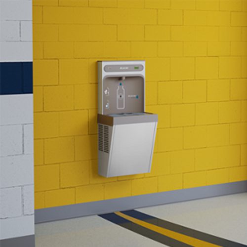 Elkay EZH2O Surface Mount Drinking Water Bottle Stations with hands free sensor activation feature