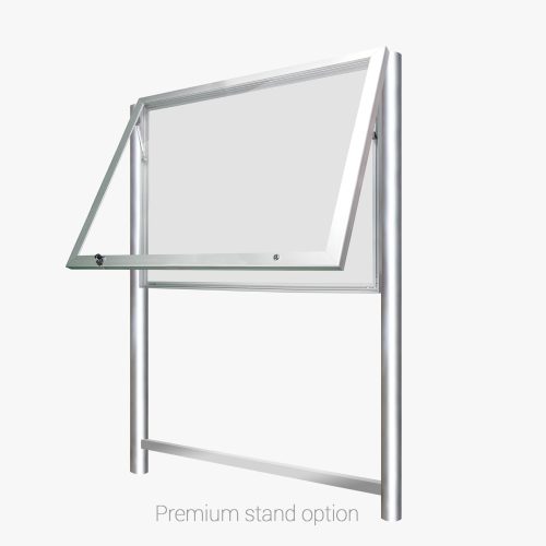 FlexiDisplay TuffLok Free standing Premium Notice Board Premium Stand Option