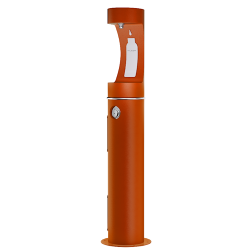 Elkay Free Standing and Outdoor Drinking Water Stations in orange colour