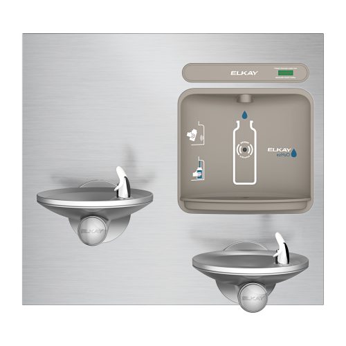 Elkay SwirlFlo Bi-level Fountain with Integral EZH2O Bottle Filling Station front View