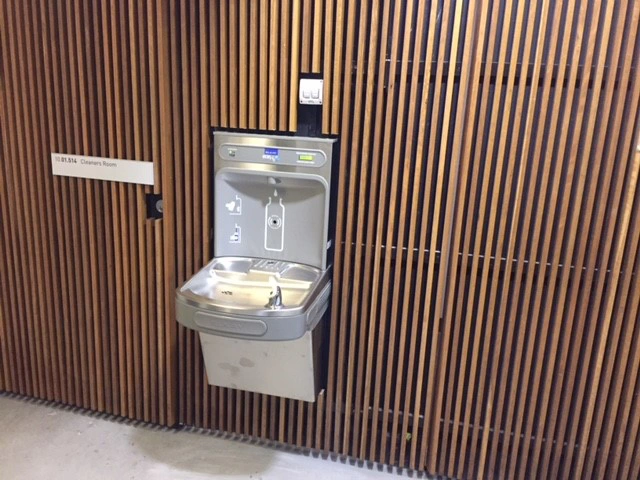 Elkay EZH2O Drinking Fountain and Water Bottle Refilling Station installed at University of Technology in Sydney
