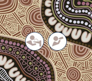 Planes and Fresh Water Aboriginal Artwork Template