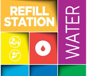 Colours Water Refill Station Artwork Template