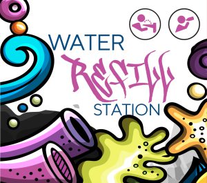 Graffiti Water Refill Station Artwork Template