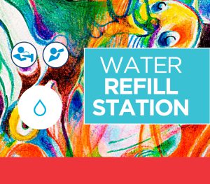 Sketches water refill station artwork template