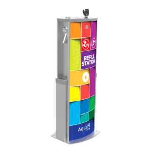 Aquafil Solo Drinking Water Station with Colours Artwork Template