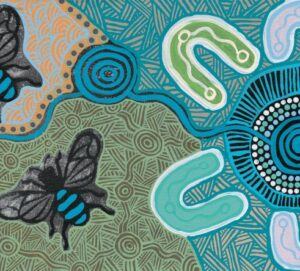 Native Bees Aboriginal Artwork by Luke Penrith